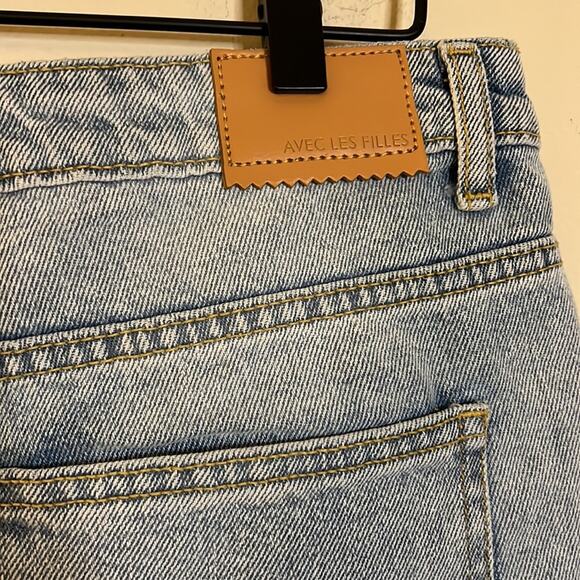 Alec Les Filles Deconstructed Denim Shorts Size 29 - Picture 6 of 6
